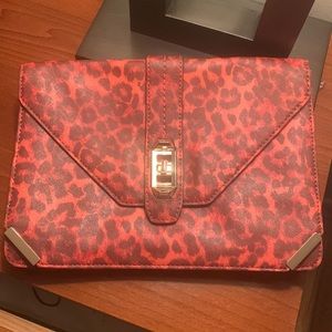 Rebecca Minkoff Clutch - Red Leopard